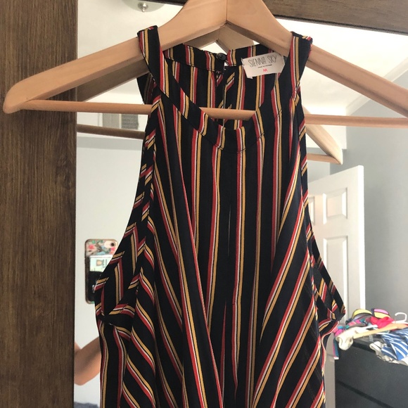tj maxx striped jumpsuit